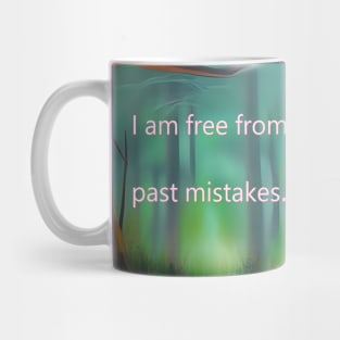 Peace mantra with artistic deer in forest Mug